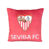 Red velvet cushion with crest